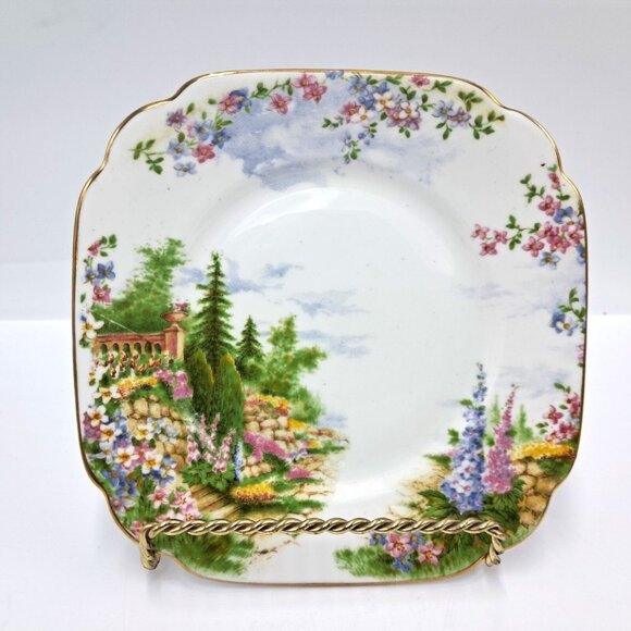 Royal Albert Kentish Rockery Bone China Bread & Butter Plates-Set of 4 -England - Picture 5 of 8